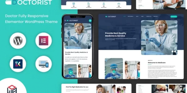 Doctorist Multipurpose Doctor Medical WordPress Theme 1.0 GPL Theme
