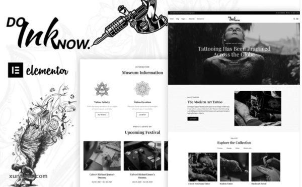 Doinknow – Tattoo Salon WordPress Theme 1.0.0 GPL Theme