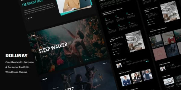 Dolunay Creative Multi-Purpose Personal Portfolio WordPress Theme 1.0 GPL Theme