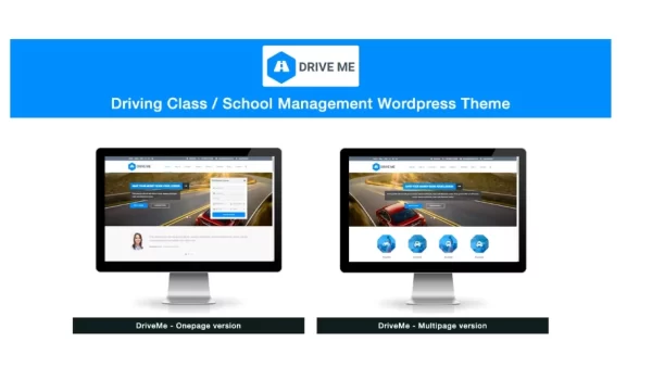 Driveme Driving School WordPress Theme 1.5.2.1 GPL Theme