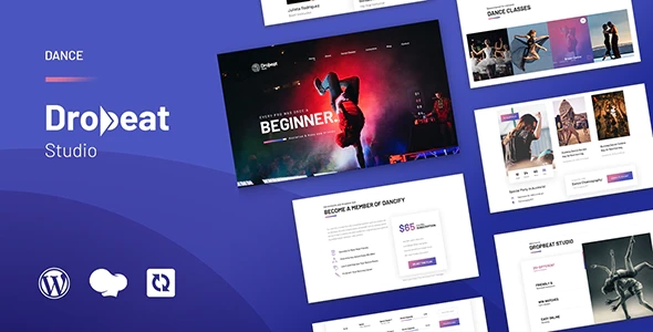 Dropbeat Creative Dance Studio WordPress Theme 1.0 GPL Theme