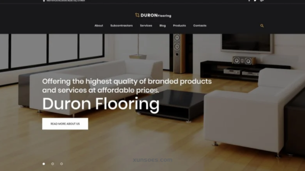 DuronFlooring Interior Furniture and Flooring WordPress Theme 1.0.0 GPL Theme