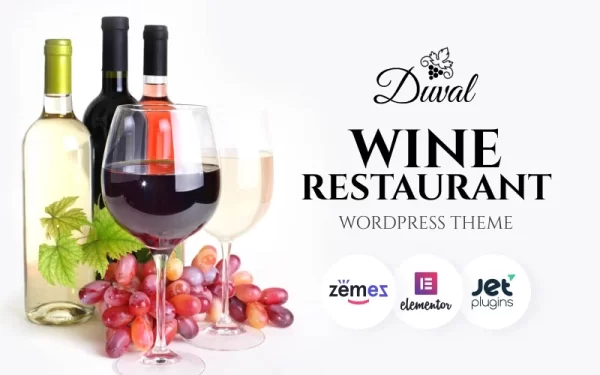 Duval Vineyard, Winery WordPress Theme 1.0.1 GPL Theme