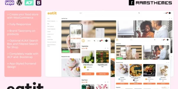EATIT Food Store WooCommerce Theme 1.0.0 GPL Theme