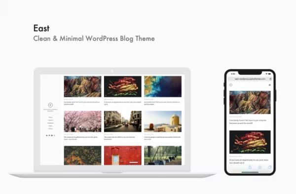 East Clean Minimal WordPress Blog Theme 1.1.8 GPL Theme