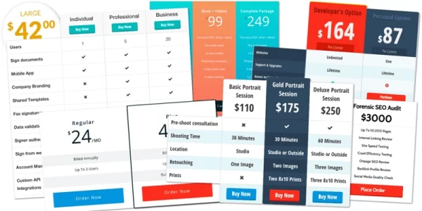 Easy Pricing Tables Premium Agency By Fatcatapps 3.2.4 GPL Plugins