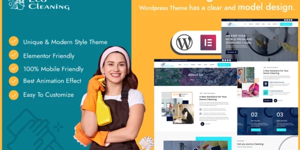 Eco Cleaning House Cleaning Companies WordPress Theme WordPress Theme 1.0.0 GPL Theme