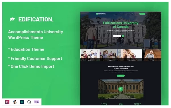 Edification Accomplishments University WordPress Theme 1.0 GPL Theme