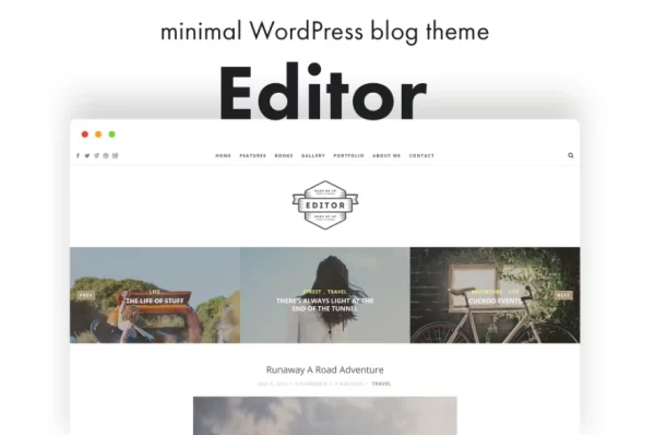 Editor Blog A WordPress Blog Theme for Bloggers 1.6.1 GPL Theme