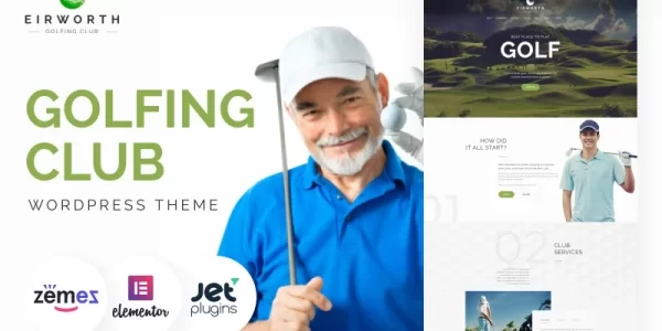 Eirworth Golfing Club Responsive WordPress Theme 1.0.0 GPL Theme