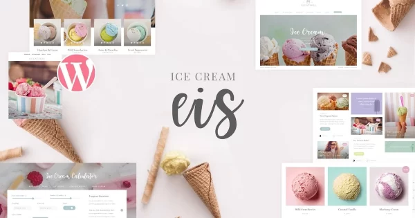 Eis Ice Cream Shop WordPress Theme 1.2 GPL Theme