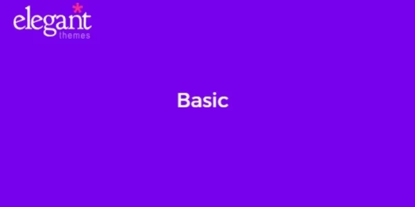 Elegant Themes Basic 6.5.13 GPL Theme