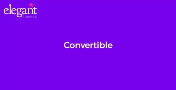 Elegant Themes Convertible 3.0.13 GPL Theme