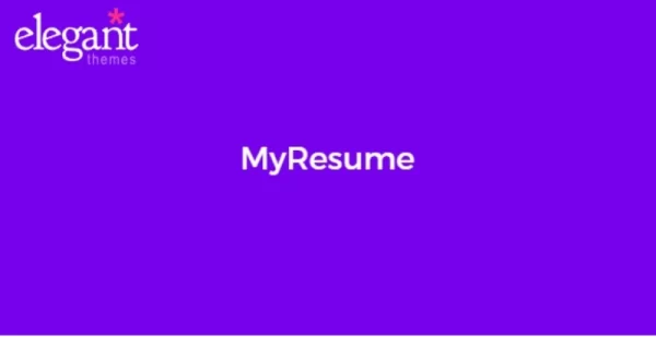 Elegant Themes MyResume 4.2.13 GPL Theme