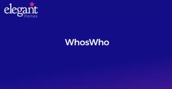 Elegant Themes WhosWho 5.4.13 GPL Theme