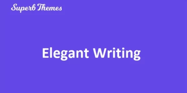 Elegant Writing 110.2 GPL Theme