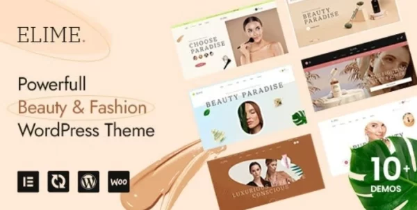 Elime Multipurpose Cosmetics Fashion WordPress Theme 1.0.1 GPL Theme