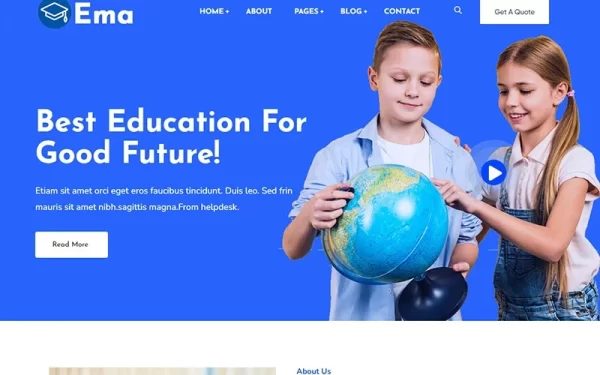 Eman Kindergarten and Child Care WordPress Theme 1.0.0 GPL Theme