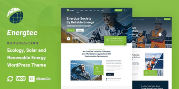 Energtec Solar and Wind Energy WordPress Theme 1.0.0 GPL Theme