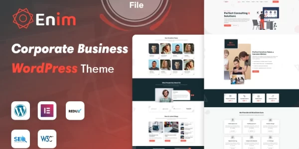 Enim Corporate Business WordPress Theme WordPress Theme 1.0 GPL Theme