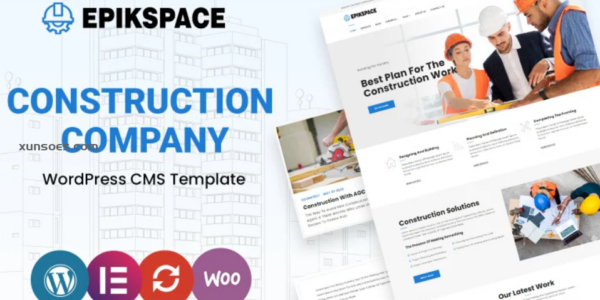 Epikspace Industry and Construction WordPress Theme 1.0.0 GPL Theme