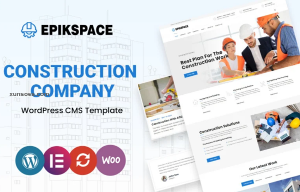 Epikspace Industry and Construction WordPress Theme 1.0.0 GPL Theme