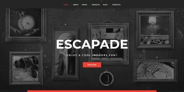 Escapade Escape Room Responsive WordPress Theme 1.0.0 GPL Theme