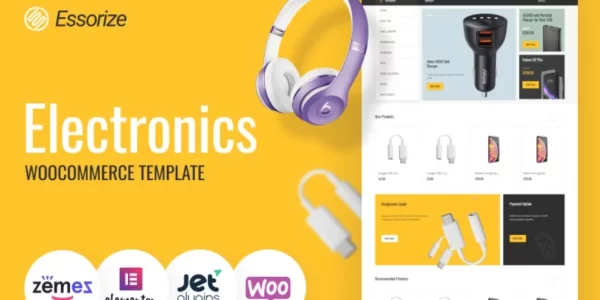 Essorize Electronics ECommerce Classic Elementor WooCommerce Theme 1.0.0 GPL Theme