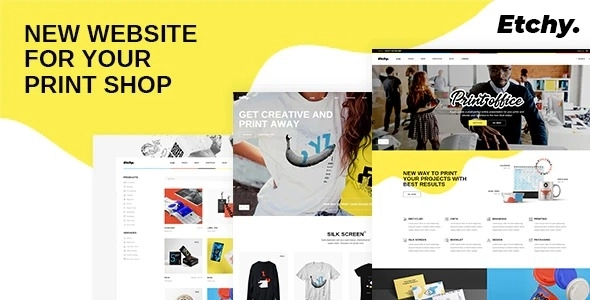 Etchy Print Shop WordPress Theme 1.0 GPL Theme
