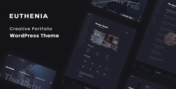 Euthenia Creative Portfolio WordPress Theme 1 GPL Theme