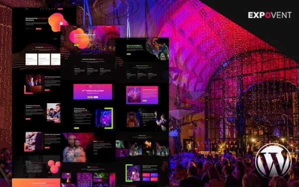 Event Booking and Gala Ticketing | Expovent WordPress Theme 1.0.1 GPL Theme