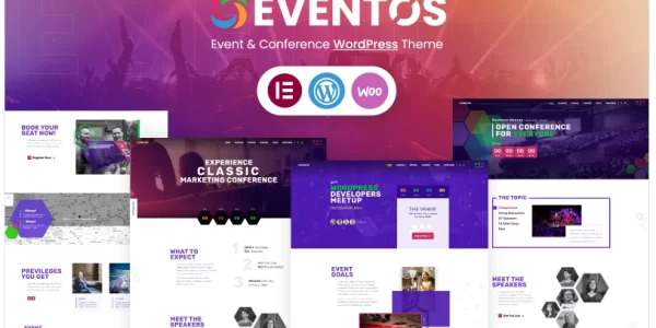 Eventos – An Event and Conference WordPress Theme 1.0 GPL Theme