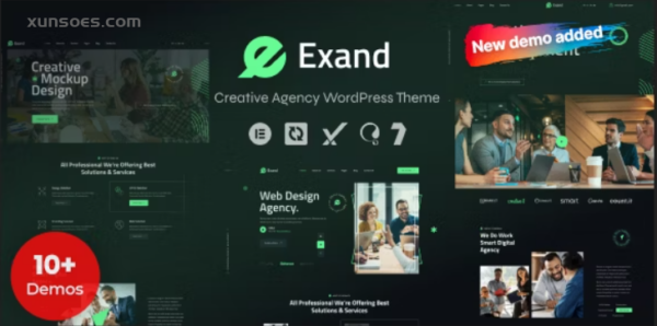 Exand Creative Agency WordPress Theme 1.0.0 GPL Theme