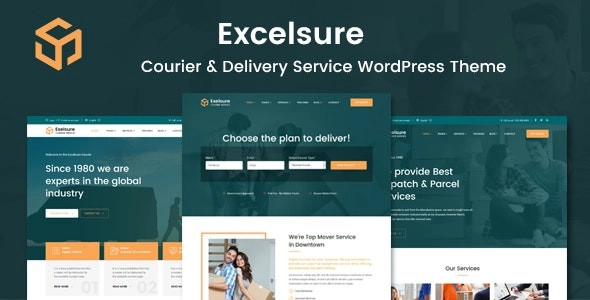 Excelsure Courier Delivery WordPress Theme 1.0 GPL Theme