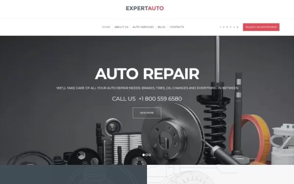 ExpertAuto Mechanic WordPress Theme 1.0.0 GPL Theme