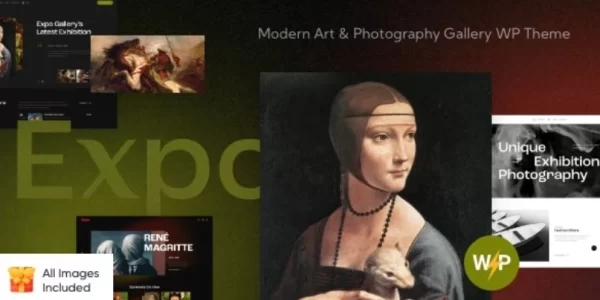 Expo  – Modern Art Photography Gallery WordPress Theme 1.0 GPL Theme