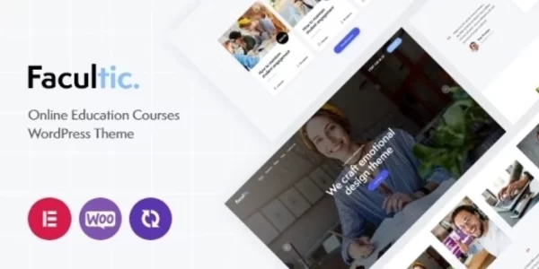 Facultic  – Online Education Courses WordPress Theme 1.0 GPL Theme