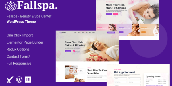 Fallspa Beauty Spa Center WordPress Theme 1.0.0 GPL Theme