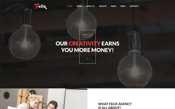 Felix Advertising Agency WordPress theme WordPress Theme 1.0.0 GPL Theme