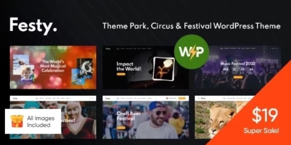 Festy Theme Park, Circus Festival WordPress Theme 1.0 GPL Theme