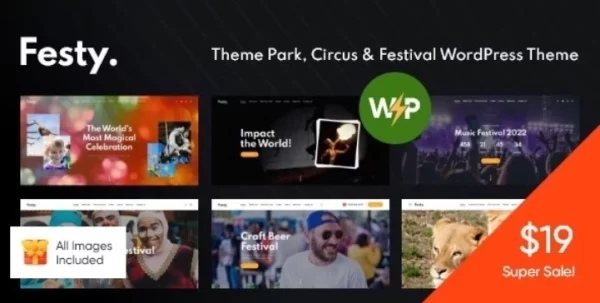 Festy Theme Park, Circus Festival WordPress Theme 1.0 GPL Theme