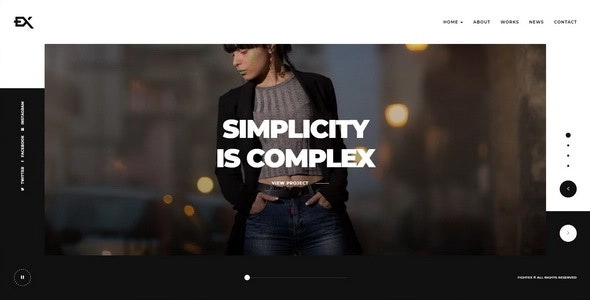 Fightex Showcase Portfolio WordPress Theme 1.0 GPL Theme