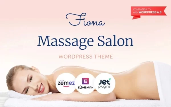 Fiona Beauty Spa Massage Salon Responsive WordPress Theme 1.0.1 GPL Theme