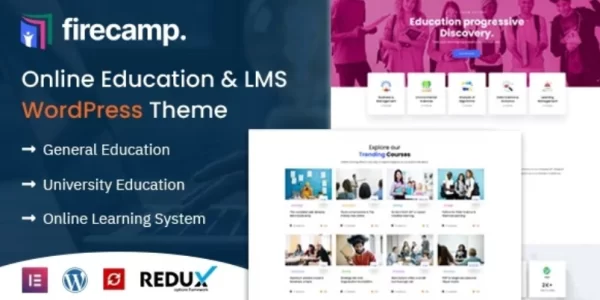 Firecamp Education WordPress Theme 1.0 GPL Theme