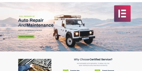 Fixort Car Repair Service WordPress Elementor Theme WordPress Theme 1.0.0 GPL Theme