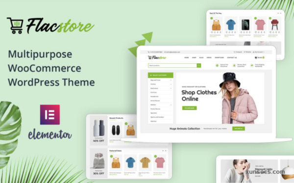 Flac Store Fashion and Accessories WooCommerce Theme 1.0 GPL Theme