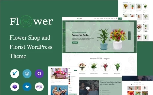 Flower Shop and Florist WordPress Theme 1.0.0 GPL Theme