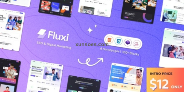 Fluxi SEO Digital Marketing Agency WordPress Theme 1.0.5 GPL Theme