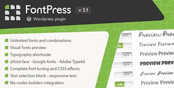 FontPress WordPress Font Manager 3.3.9 GPL Plugins