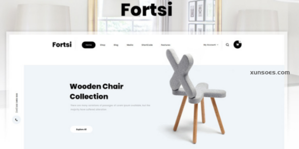 Fortsi Minimal Furniture Store Elementor WooCommerce Responsive Theme 1.0 GPL Theme